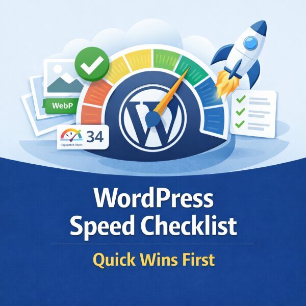 WordPress Speed Checklist - Quick Wins First